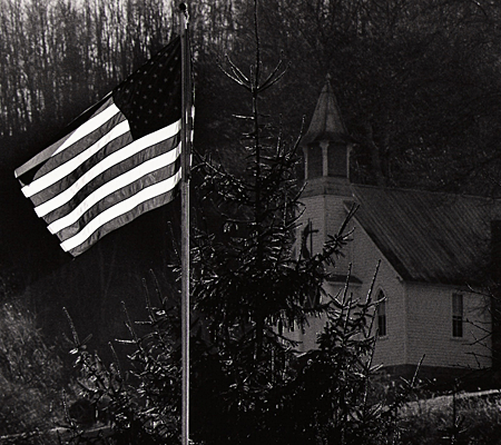 Flag and Church